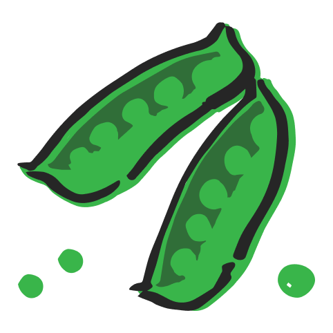 Cartoon Peas