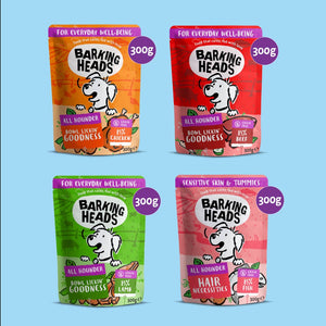 Barking Heads Mega Pack Wet Dog Food 40 x 300g - Barking Heads & Meowing Heads