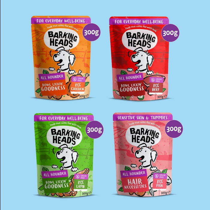 Barking Heads Mega Pack Wet Dog Food 40 x 300g - Barking Heads & Meowing Heads