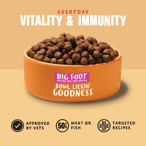 Big Foot - Bowl Lickin' Goodness Chicken Dry Dog Food - Barking Heads & Meowing Heads