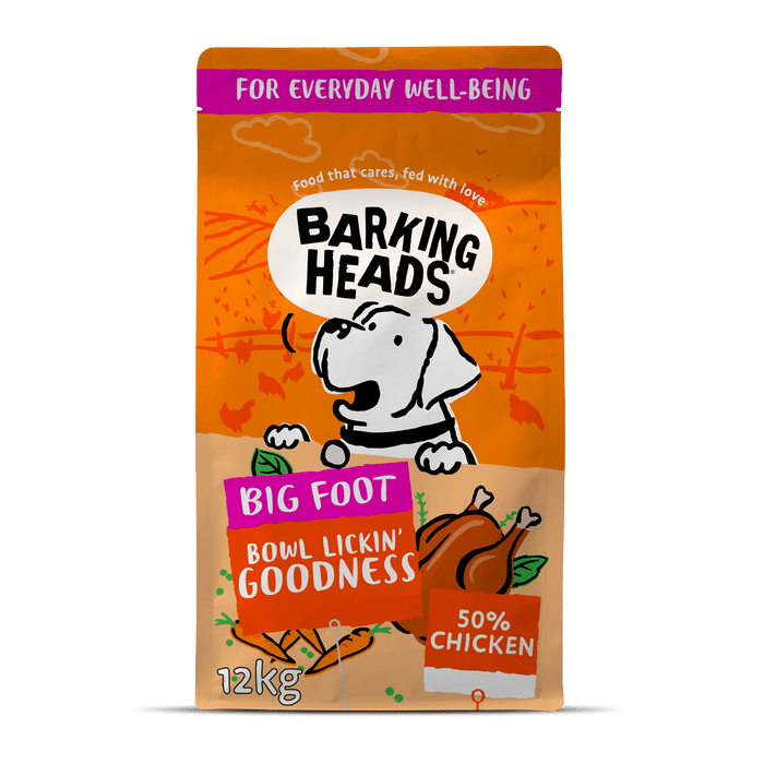 Big Foot - Bowl Lickin' Goodness Chicken Dry Dog Food - Barking Heads & Meowing Heads
