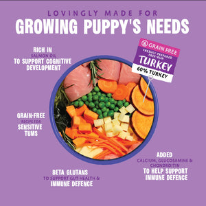 Big Foot - Puppy Days Turkey Dry Dog Food - Barking Heads & Meowing Heads