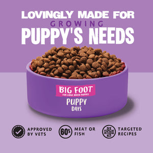 Big Foot - Puppy Days Turkey Dry Dog Food - Barking Heads & Meowing Heads