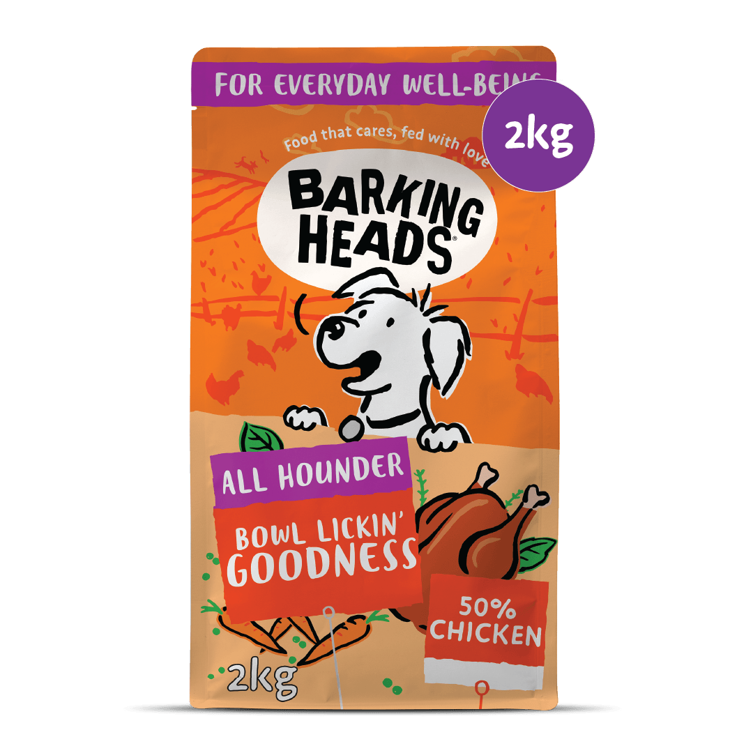 Bowl Lickin' Goodness Chicken Dry Dog Food - All Hounder - Barking Heads & Meowing Heads