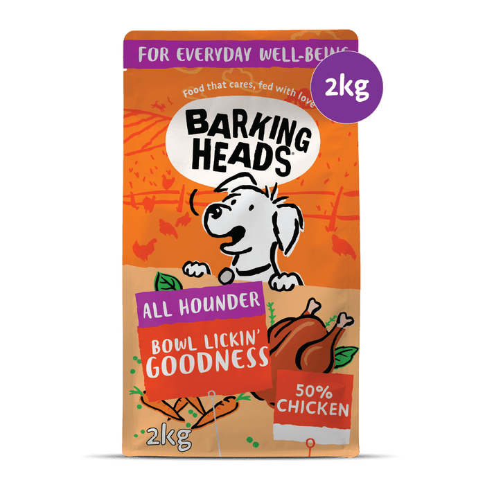 Bowl Lickin' Goodness Chicken Dry Dog Food - All Hounder - Barking Heads & Meowing Heads