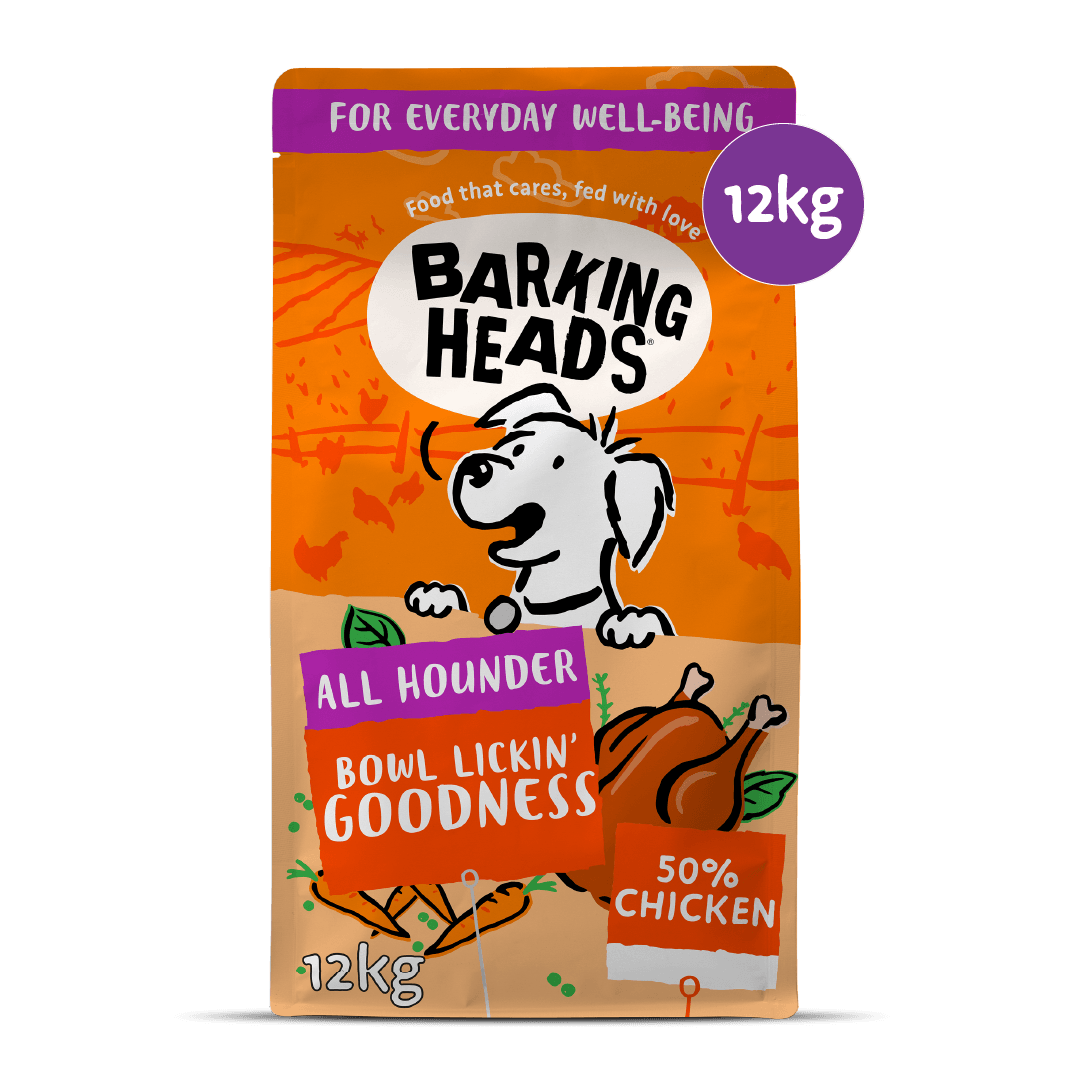 Bowl Lickin' Goodness Chicken Dry Dog Food - All Hounder - Barking Heads & Meowing Heads