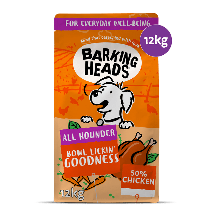 Bowl Lickin' Goodness Chicken Dry Dog Food - All Hounder - Barking Heads & Meowing Heads