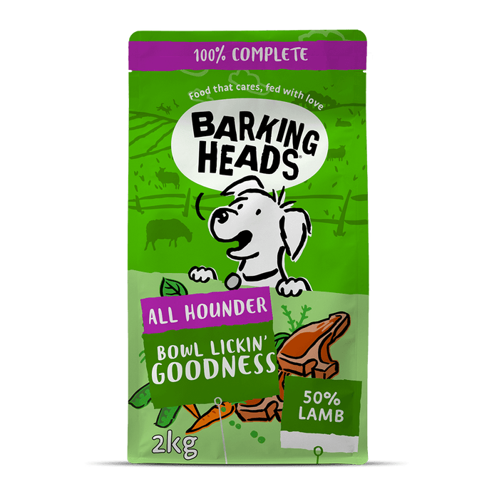 Bowl Lickin' Goodness Lamb Dry Dog Food - All Hounder - Barking Heads & Meowing Heads