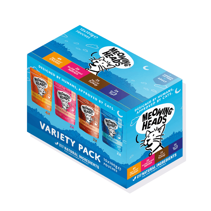 Meowing Heads Wet Cat Food Variety Pack Barking Heads & Meowing Heads