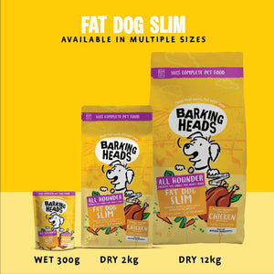 Fat Dog Slim Chicken Light Dry Dog Food - All Hounder - Barking Heads & Meowing Heads