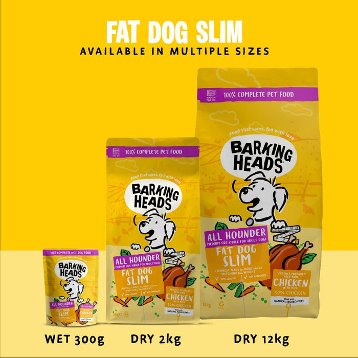Fat Dog Slim Light Wet Dog Food - All Hounder - Barking Heads & Meowing Heads