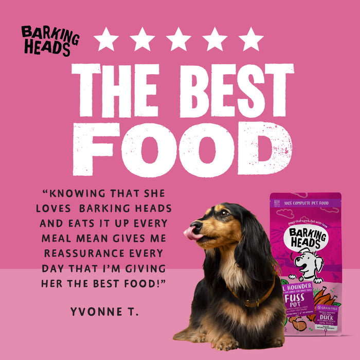 Fuss Pot Duck Dry Dog Food - All Hounder - Barking Heads & Meowing Heads
