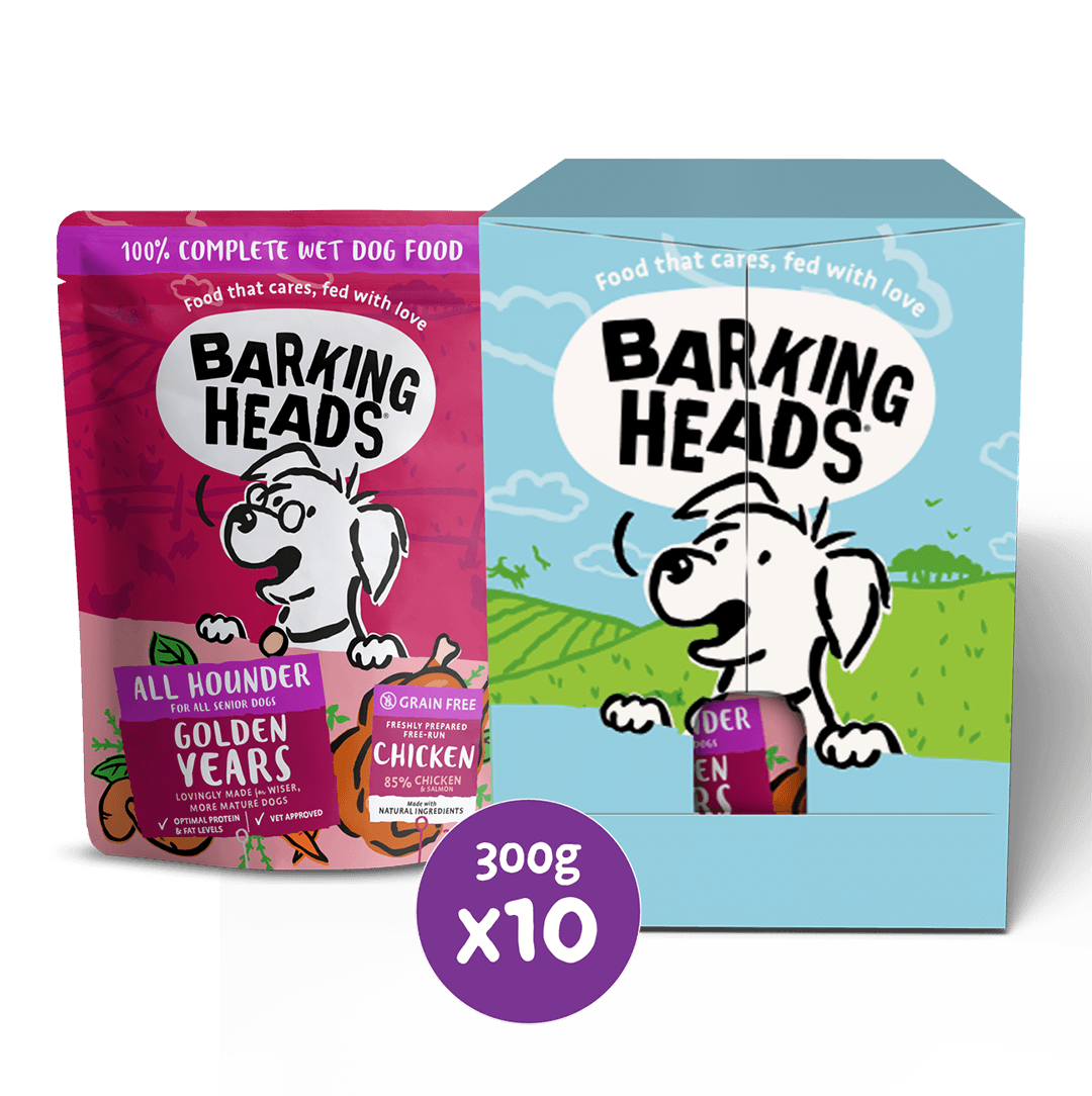 Golden Years Wet Food for Senior Dogs - All Hounder - Barking Heads & Meowing Heads