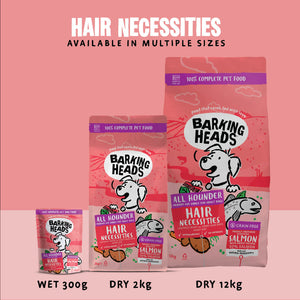 Hair Necessities Salmon Dry Dog Food - All Hounder - Barking Heads & Meowing Heads