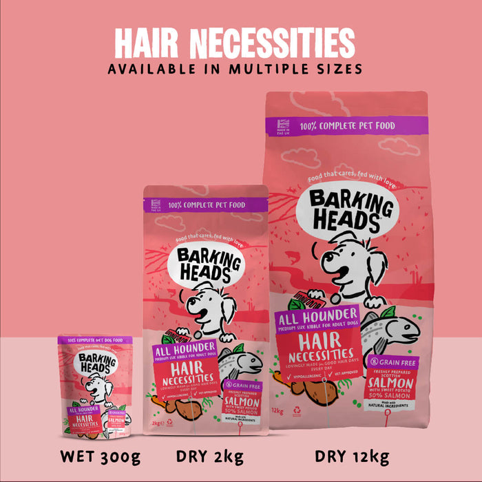 Hair Necessities Salmon Wet Dog Food - All Hounder - Barking Heads & Meowing Heads