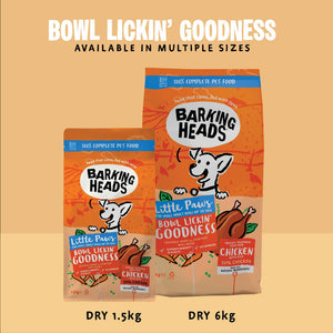 Little Paws - Bowl Lickin' Goodness Chicken Dry Dog Food - Barking Heads & Meowing Heads