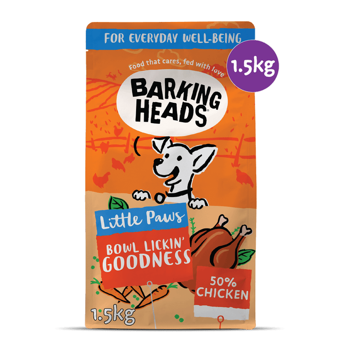 Little Paws - Bowl Lickin' Goodness Chicken Dry Dog Food - Barking Heads & Meowing Heads
