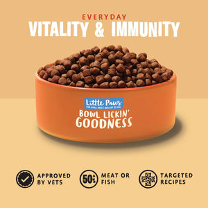 Little Paws - Bowl Lickin' Goodness Chicken Dry Dog Food - Barking Heads & Meowing Heads