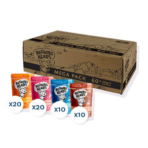 Meowing Heads Mega Pack Wet Cat Food 60 x 100g