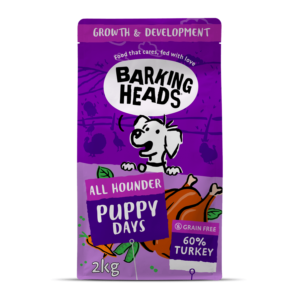 Puppy Days Turkey Dry Dog Food All Hounder