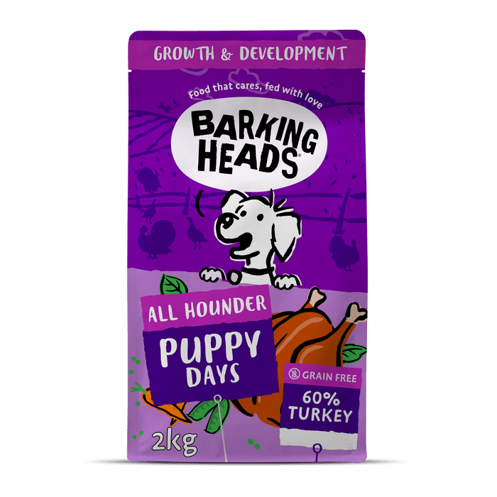 Puppy Days Turkey Dry Dog Food - All Hounder - Barking Heads & Meowing Heads