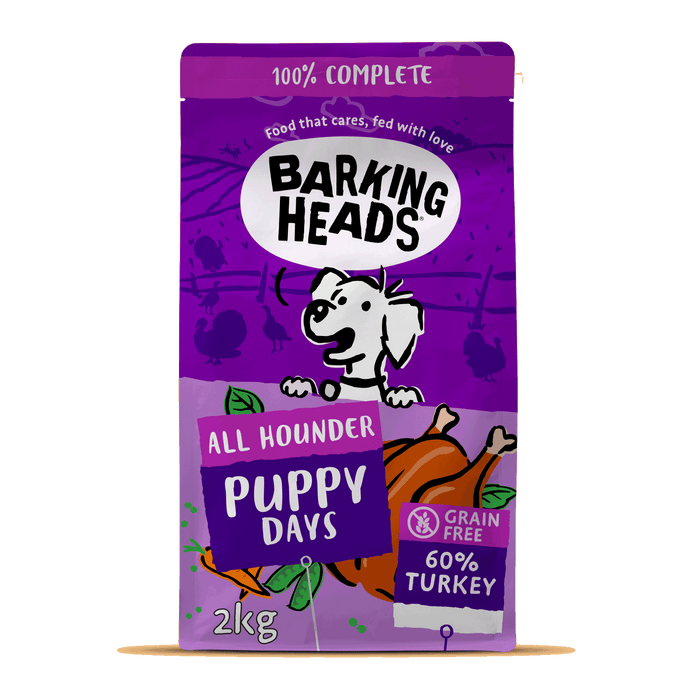 Puppy Days Turkey Dry Dog Food - All Hounder - Barking Heads & Meowing Heads