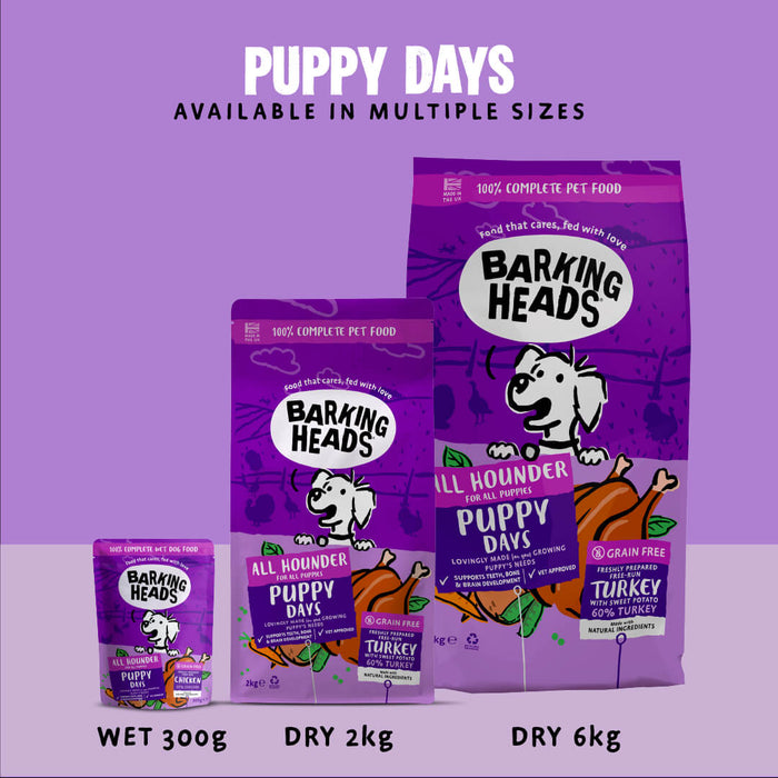 Puppy Days Wet Dog Food - All Hounder - Barking Heads & Meowing Heads