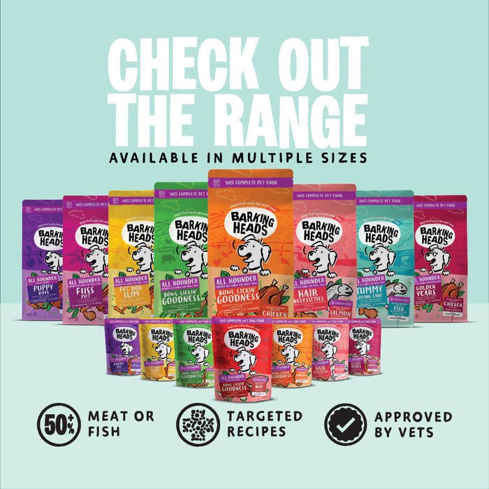 Tummy Loving Care Fish Dry Dog Food - All Hounder - Barking Heads & Meowing Heads